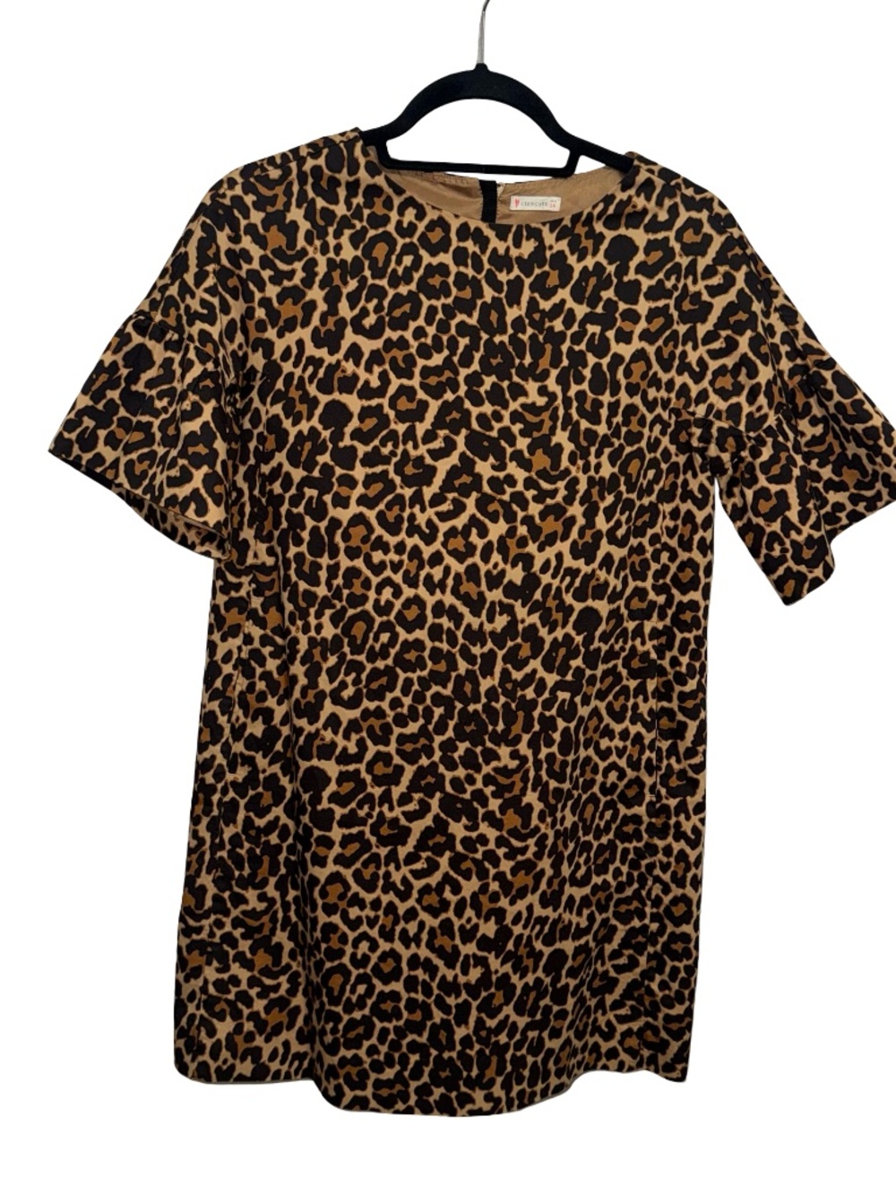 Jcrew Crewcuts Youth Girl's Leopard Shift Dress Sz 14